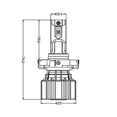 LED автолампы AMS VISION-R PSX24 5500K CANBUS