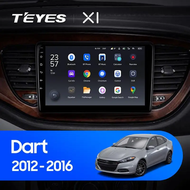 Штатна магнітола Teyes X1 2+32Gb Wi-Fi Dodge Dart 2012 - 2016 9"