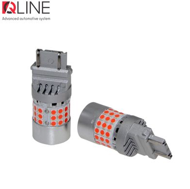 LED габариты QLine 3157 (P27/7W) Red CANBUS