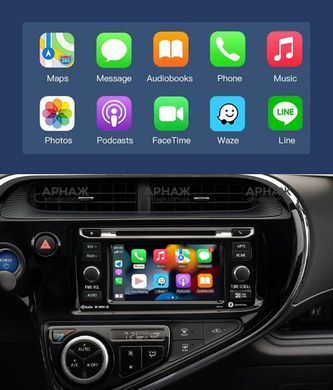 Беспроводной CarPlay и Android Auto для Toyota Prius C (2016-2019) Touch2 / Entune 2.0 System.