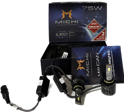LED автолампы Michi MI LED Can 9005/9006 (5500K) 75W