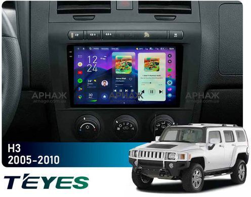 Штатная магнитола Teyes CC4 2K 8+128 Gb Hummer H3 1 2005-2010 9" (L1)