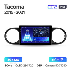Штатна магнітола Teyes CC2 Plus 3GB+32GB 4G+WiFi Toyota Tacoma N300 (2015-2021)
