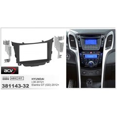 Рамка перехідна ACV 381143-32 2 DIN Hyundai I 30 2012 ->