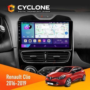 Штатна магнітола CYCLONE Renault Clio 2016-2019 C10-002 2/32. 4G. 2k