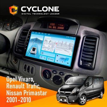 Штатна магнітола CYCLONE Renault Trafic 2001-2010 C10-012 4 x 64 DSP 4G