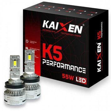 Светодиодные лампы Kaixen K5 H11 6000K 55W CAN BUS