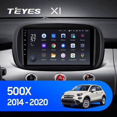 Штатна магнітола Teyes X1 2+32Gb Wi-Fi Fiat 500X 2014-2020 9"