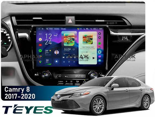 Штатна магнітола Teyes CC4 Pro 2K 8+128 Gb Toyota Camry 8 XV 70 2017-2020 10"