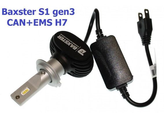 Світлодіодні автолампи Baxster S1 gen3 H7 6000K CAN+EMS
