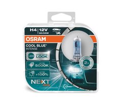 Лампа галогенная Osram H4 12V 60W P43t Cool Blue Intense Next Gen +100% (64193CBN-HCB)