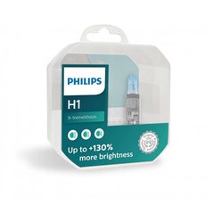 Автомобільні лампи Philips 12258XVS2+E2 H1 55W 12V P14.5s X-treme Vision +130%