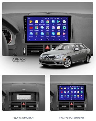 Штатная магнитола Teyes CC3 2K 4+64 Gb Mercedes Benz C Class 3 W204 S204 2006-2011 9"