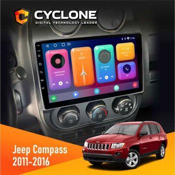 Штатная магнитола CYCLONE Jeep Compass. Patriot 2011-2016 C10-001 2/32