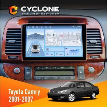 Штатна магнітола CYCLONE Toyota Camry 30 2001-2007 Wood C9-012 4/64 DSP 4G