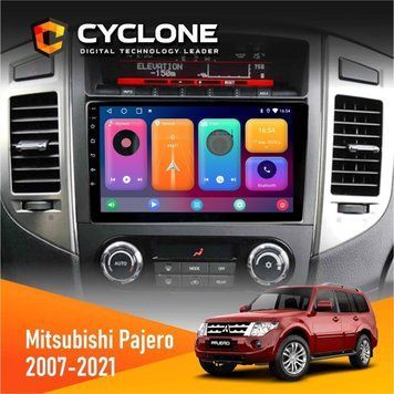 Штатна магнітола CYCLONE Mitsubishi Pajero 2007-2021 Rockford Acoustic C9-001 2x64 CPL