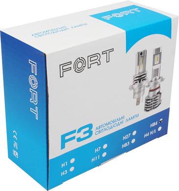 Світлодіодні автолампи Fort F3 HB4 (9006) CSP