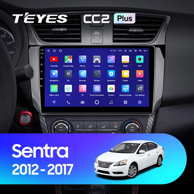 Штатная магнитола Teyes CC2 PLUS 4+64 Gb Nissan Sentra B17 2012-2017 10"