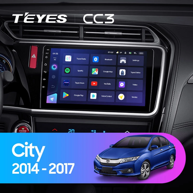 Штатна магнітола Teyes CC3 2K 6+128 Gb Honda City 2014-2017 (A) 10"