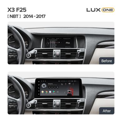 Штатна магнітола Teyes LUX ONE 6+128 Gb BMW X3 F25 NBT 2014-2017