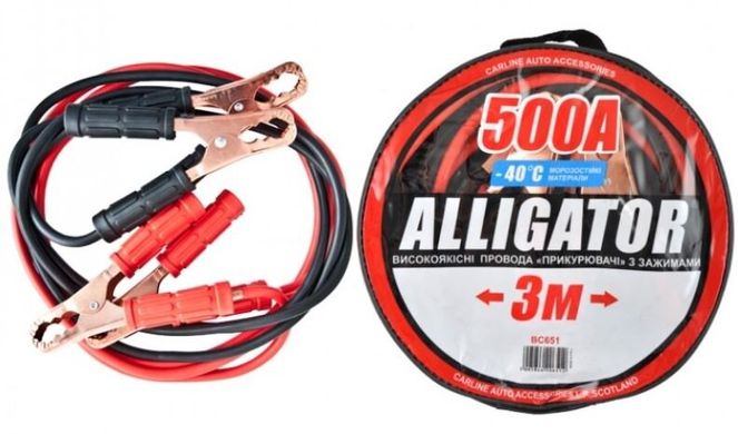 Пускові провода ALLIGATOR BC651