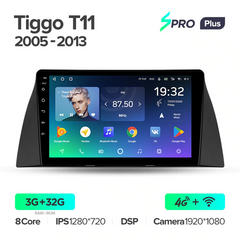 Штатная магнитола Teyes sPRO Plus 3GB+32GB 4G+WiFi Chery Tiggo T11 (2005-2013)