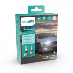 LED автолампи Philips H8/H11/H16 11366U51X2 LED Ultinon Pro5100 +160% 12/24V в ПТФ