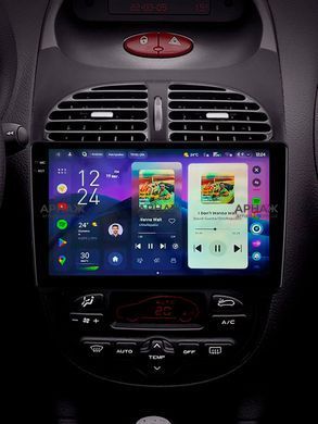 Штатна магнітола Teyes CC4 Pro 2K 8+128 Gb Peugeot 206 1998-2012 9" (L1)