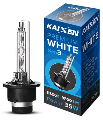 Ксеноновая лампа Kaixen D4S 5500K PREMIUM WHITE GEN 3