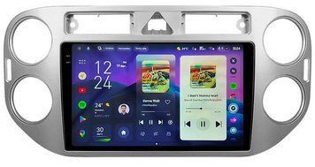 Штатная магнитола Teyes CC4 Pro 2K 12+256 Gb Volkswagen Tiguan 1 NF 2006-2017 (F2) 9"