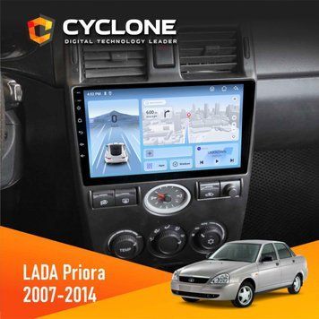 Штатная магнитола CYCLONE Lada Priora 2007-2014 C9-012 4/64 DSP 4G