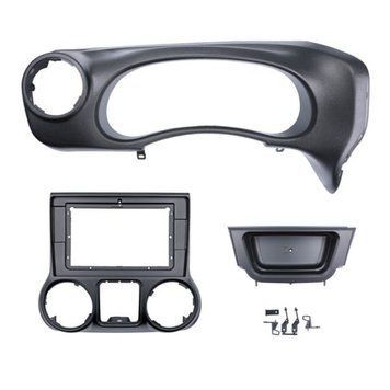 Комплект рамка+проводка QIV Jeep Wrangler 3 JK 2011-2014 (W2) 10"