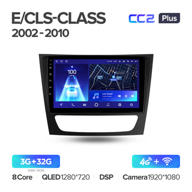 Штатна магнітола Teyes CC2 Plus 3GB+32GB 4G+WiFi Mercedes E/CLS W211 C219 (2002-2010)