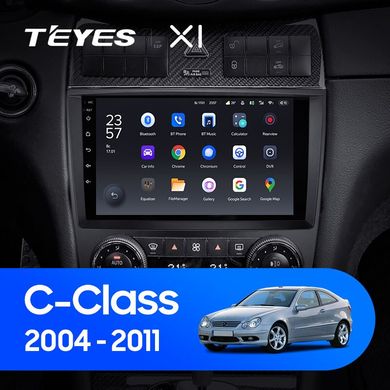 Штатна магнітола Teyes X1 2+32Gb Wi-Fi Mercedes Benz C-Class W203 CL203 C209 A209 2004-2011 9"