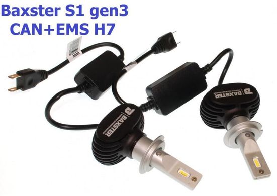 Світлодіодні автолампи Baxster S1 gen3 H7 5000K CAN+EMS