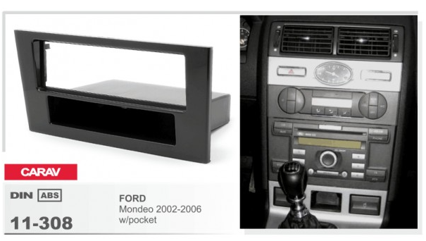 Рамка перехідна Carav 11-308 Ford Mondeo 2002-2006 2din