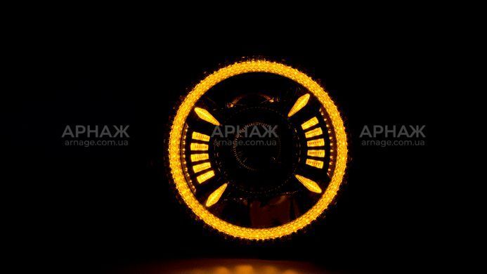Led лінзи модульні DriveX BiLED Headlight-01 9" 50/75W 10-80V 6K DRL W+Y Wrangler JL 2018+ 2шт