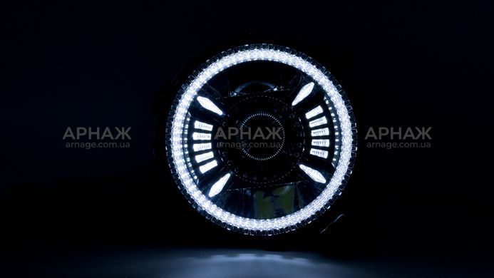 Led лінзи модульні DriveX BiLED Headlight-01 9" 50/75W 10-80V 6K DRL W+Y Wrangler JL 2018+ 2шт