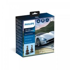 LED автолампы Philips H8/H11/H16 11366U91X2 LED Ultinon Pro9100 +350% 12/24V в ПТФ