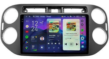 Штатная магнитола Teyes CC4 Pro 2K 12+256 Gb Volkswagen Tiguan 1 NF 2006-2017 (F1) 9"