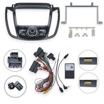 Комплект рамка+проводка QIV QBRK 1126-36 Ford Kuga 2 Escape 3 2012 - 2019 (K1) 9"