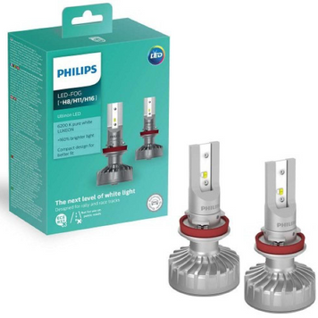 Автолампы Philips Ultinon FOG H8/H11/H16 LED 11366ULWX2