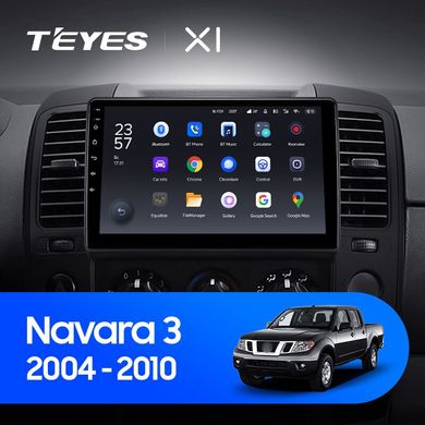 Штатна магнітола Teyes X1 2+32Gb Nissan Navara 3 D40 2004-2010 9"