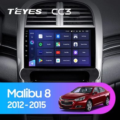Штатна магнітола Teyes CC3 6+128 Gb 360° Chevrolet Malibu 8 2012-2015 9"