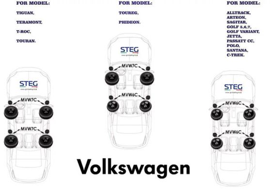 Автоакустика STEG MVW6C