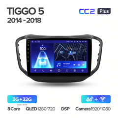 Штатна магнітола Teyes CC2 Plus 3GB+32GB 4G+WiFi Chery Tiggo 5 (2014-2018)