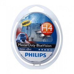 Автолампа Philips 13342MDBVS2 H4 75/70W 24V P43t MasterDuty BlueVision