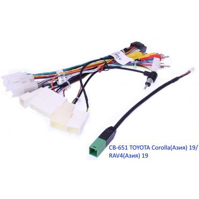 Комплект проводов для магнитол 16PIN CraftAudio CB-651 TOYOTA Corolla(Азия) 19/ RAV4(Азия) 19