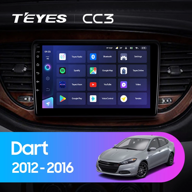Штатна магнітола Teyes CC3 6GB+128GB 360° Dodge Dart (2012 - 2016)