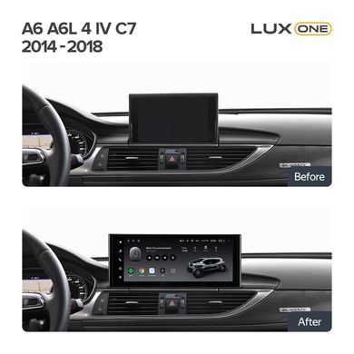Штатна магнітола Teyes LUX ONE 6+128 Gb Audi A6 A6L C7 2014-2018